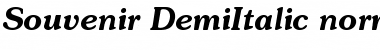 Download Souvenir-DemiItalic normal Font