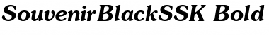 Download SouvenirBlackSSK Bold Italic Font