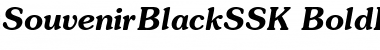 Download SouvenirBlackSSK BoldItalic Font