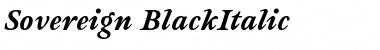 Download Sovereign-BlackItalic Regular Font