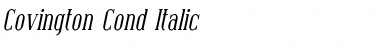 Download Covington Cond Italic Font Title Preview