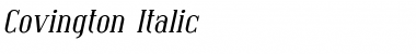 Download Covington Italic Font Title Preview