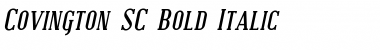 Download Covington SC Bold Italic Font Title Preview