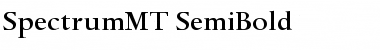 Download SpectrumMT-SemiBold Semi Bold Font