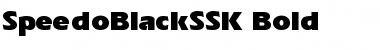 Download SpeedoBlackSSK Font