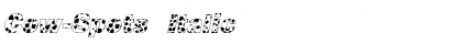 Download Cow-Spots Italic Font Title Preview
