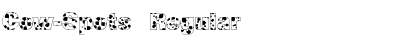 Download Cow-Spots Regular Font Title Preview