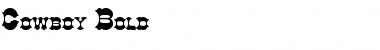 Download Cowboy Bold Font Title Preview