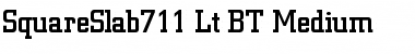 Download SquareSlab711 Lt BT Font