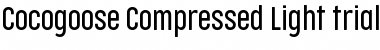 Download Cocogoose Compressed Trial Light Font Title Preview