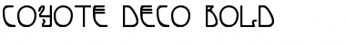 Download Coyote Deco Bold Bold Font Title Preview