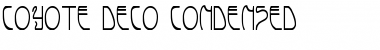 Download Coyote Deco Condensed Condensed Font Title Preview