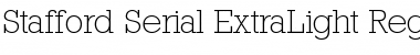 Download Stafford-Serial-ExtraLight Regular Font