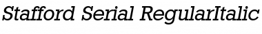 Download Stafford-Serial RegularItalic Font