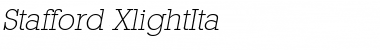 Download Stafford-XlightIta Regular Font