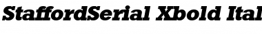 Download StaffordSerial-Xbold Italic Font