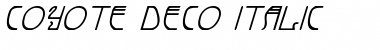 Download Coyote Deco Italic Italic Font Title Preview