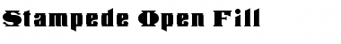 Download Stampede Open Fill Font