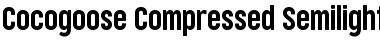 Download Cocogoose Compressed Trial Semilight Font Title Preview