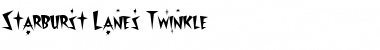 Download Starburst Lanes Twinkle Font