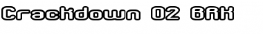 Download Crackdown O2 BRK Regular Font Title Preview