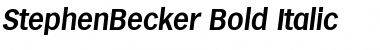 Download StephenBecker Bold Italic Font
