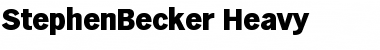 Download StephenBecker-Heavy Font