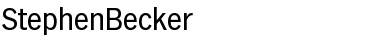 Download StephenBecker Regular Font