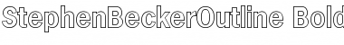 Download StephenBeckerOutline Font