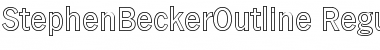 Download StephenBeckerOutline Font