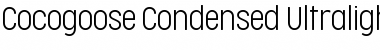 Download Cocogoose Condensed Trial UltraLight Font Title Preview