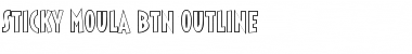Download Sticky Moula BTN Outline Regular Font