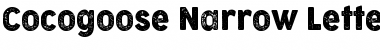 Download Cocogoose Narrow Letterpress Font Title Preview