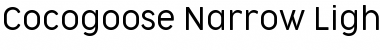 Download Cocogoose Narrow Trial Light Font Title Preview