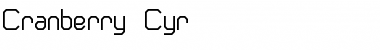 Download Cranberry Cyr Regular Font Title Preview