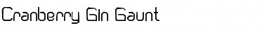 Download Cranberry Gin Gaunt Regular Font Title Preview