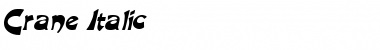 Download Crane Italic Font Title Preview