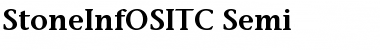 Download StoneInfOSITC Regular Font