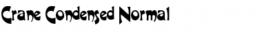 Download CraneCondensed Normal Font Title Preview