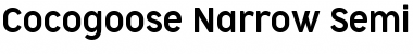 Download Cocogoose Narrow Trial Semilight Font Title Preview