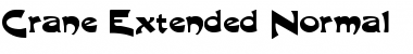 Download CraneExtended Normal Font Title Preview