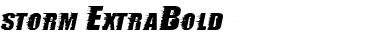 Download storm ExtraBold Font