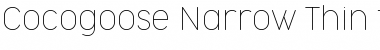 Download Cocogoose Narrow Trial Thin Font Title Preview