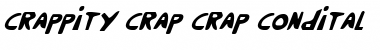 Download Crappity-Crap-Crap CondItal CondItal Font Title Preview