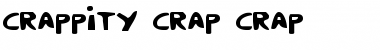 Download Crappity-Crap-Crap Regular Font Title Preview