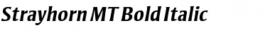 Download Strayhorn MT Bold Italic Font