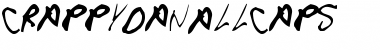 Download CrappyDanAllCaps Regular Font Title Preview