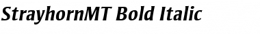 Download StrayhornMT BoldItalic Font