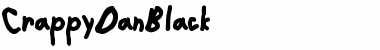 Download CrappyDanBlack Regular Font Title Preview
