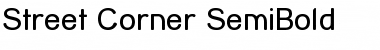 Download Street Corner SemiBold Regular Font